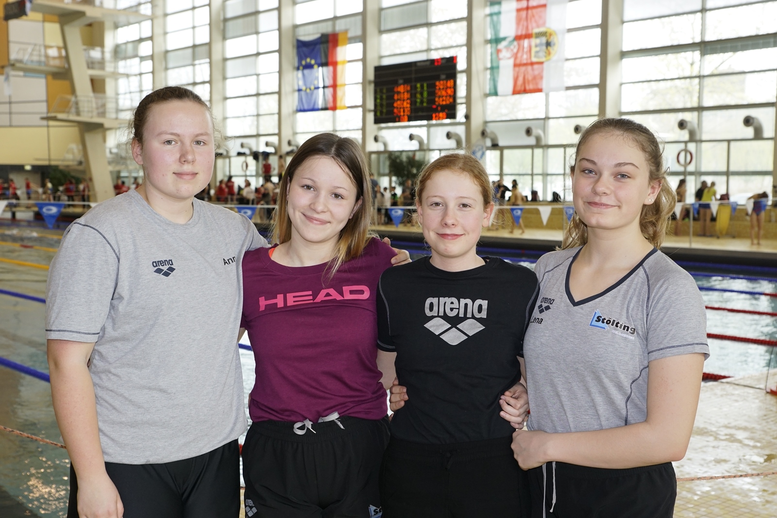 v.l. Anna, Laura, Lena undLena